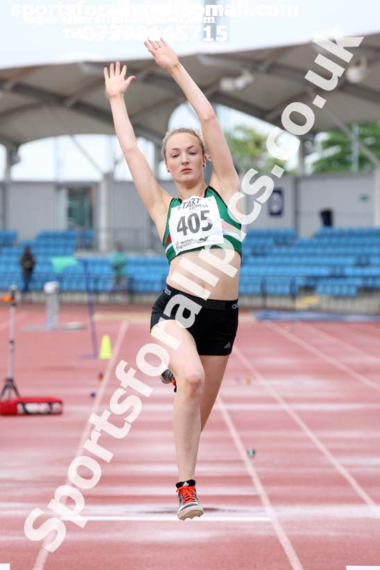 Womens under-20s long jump, Northern Senior and Under-20s Champs., SportsCity, Manchester. Photo: David T. Hewitson/Sports for All Pics